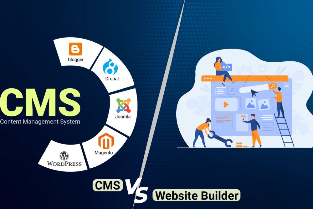 CMS vs Website Builders for website design