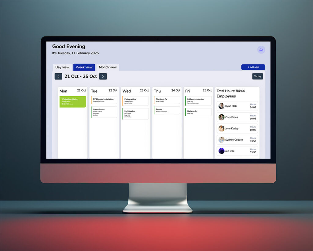 custom Project Management Software admin view